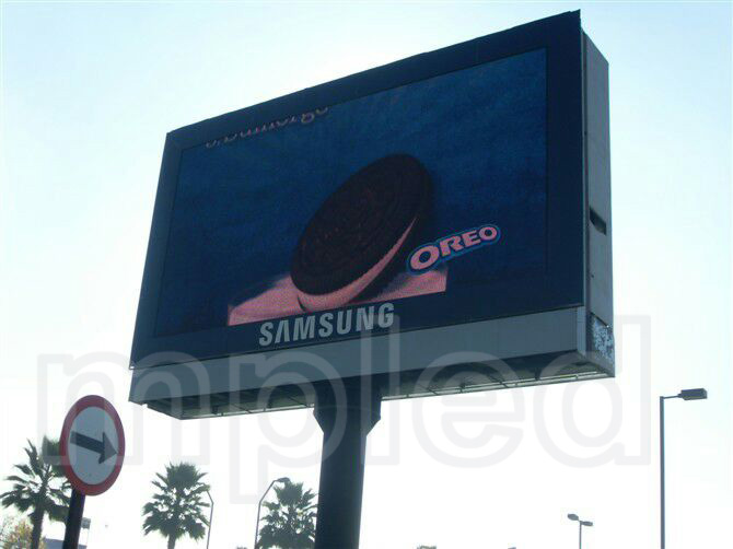 P20 LED display case of outdoor advertising in Santiago,Chil