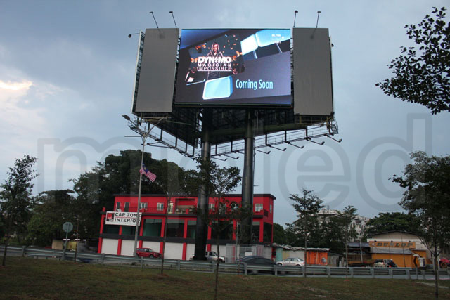 P10 commercial advertising LED display in Kuala Lumpur,Malay