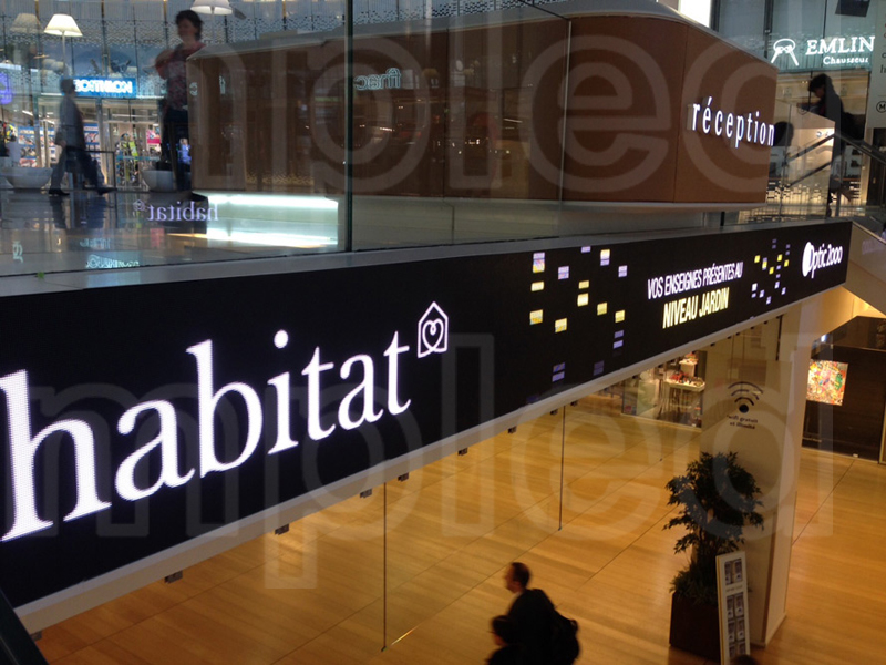 P5 indoor led sign shining in Algeria Shopping Centre