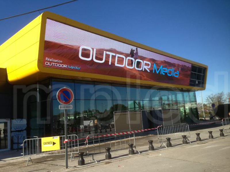 P8 outdoor led screen case of outdoor advertising in Switzer