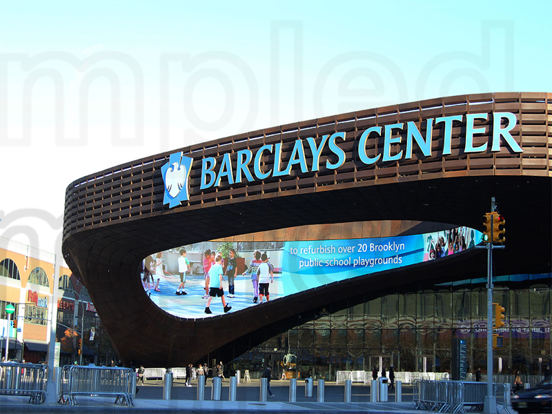 P10 outdoor Creative led screen shining in BARCLAYS CENTER