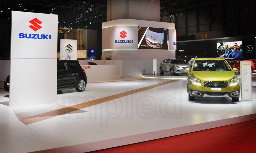 SUZUKI Motor P4.8 indoor rental LED Display in Geneva Motor