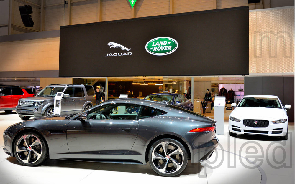 JAGUAR Motor P4.8 indoor rental LED Display in Geneva Motor