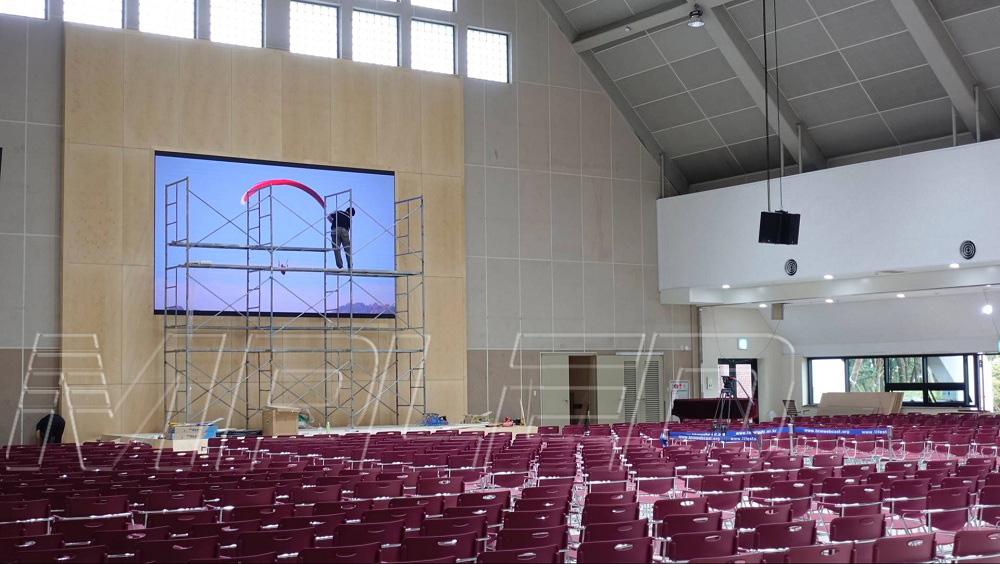 P3 indoor led display Installed in the church