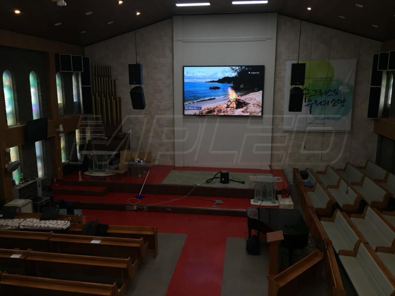 3mm LED Screen for Church Korea