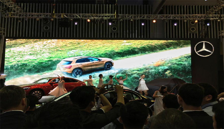 30m2 P2.9 LED Display for Mercedes Benz Expo